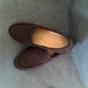 Rothy's Black Knit Penny Loafers